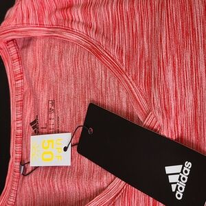 Adidas Red Striped Tank Top
